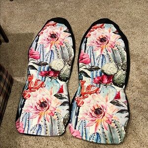 Floral Cactus Car Seat Covers